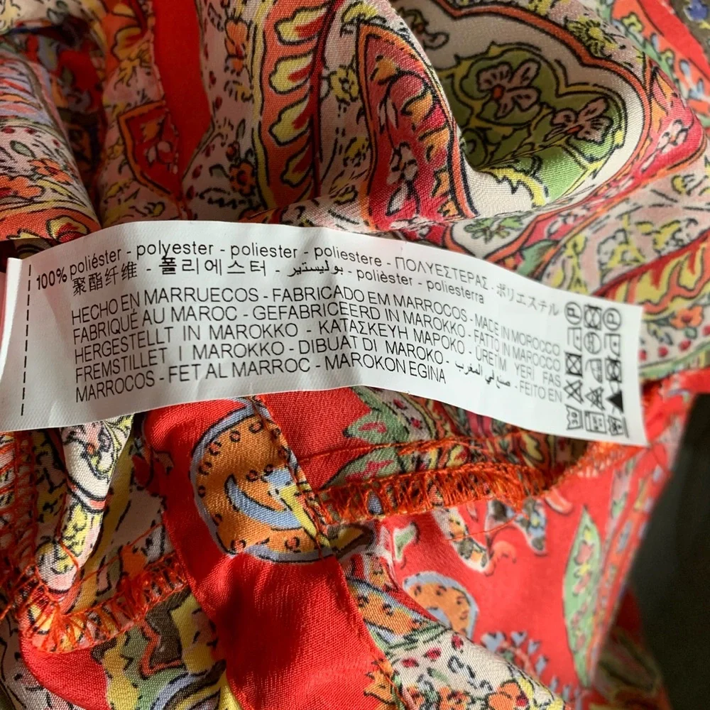 Zara Printed Top with Drawstring - Picture 8 of 8